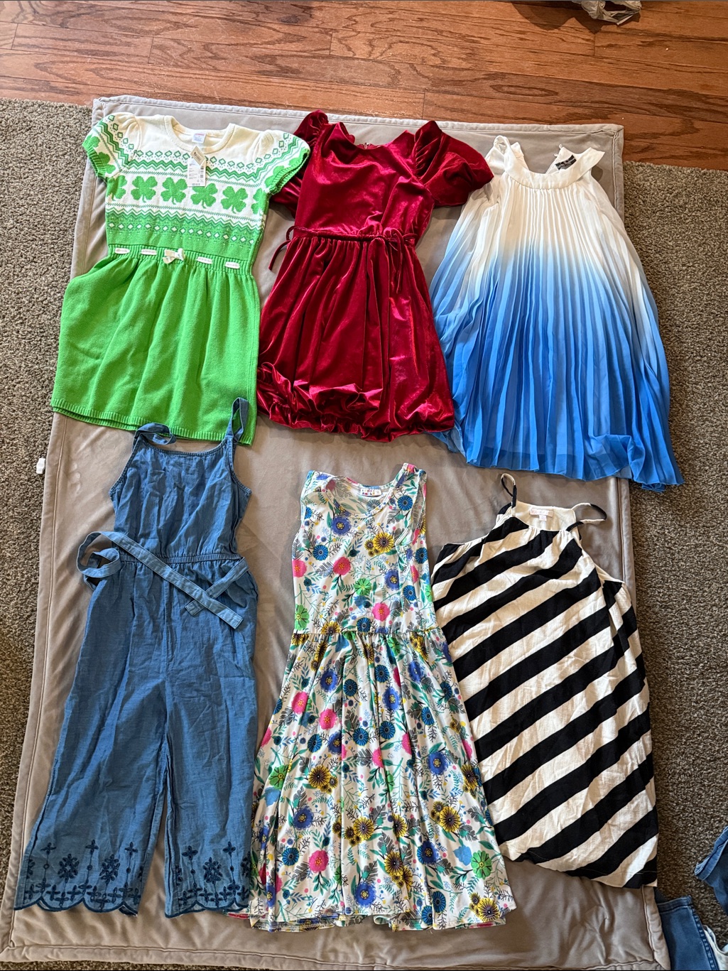 6-Item Girls Dress Clothing Lot, Size 12